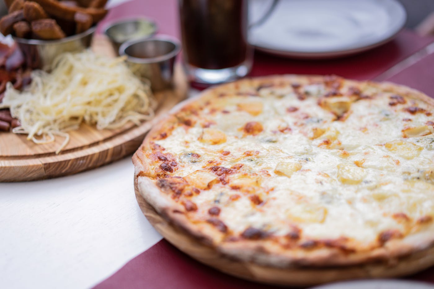 Pizza Quattro Formaggi real