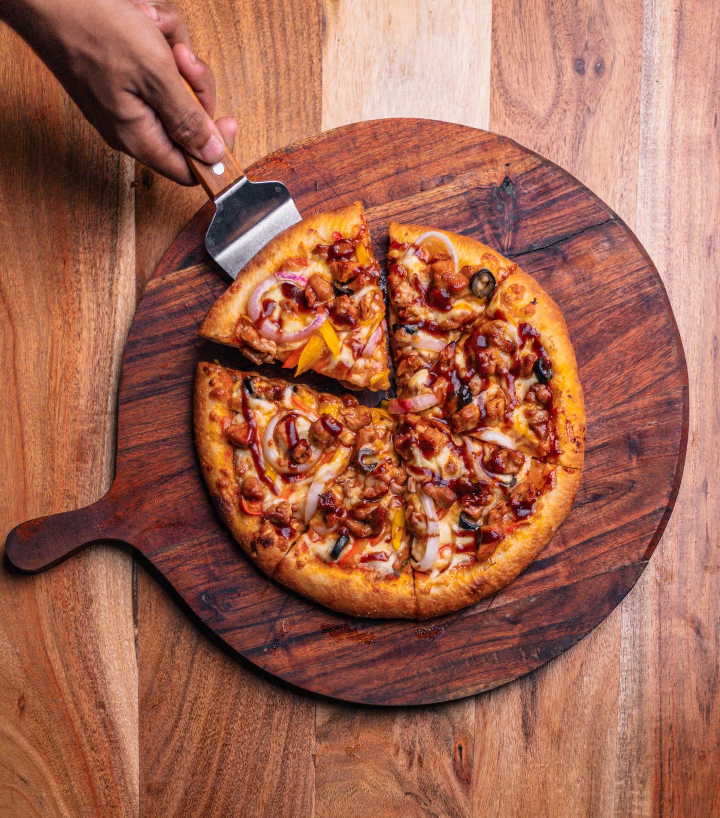 Pizza Vegetariana Toscana real
